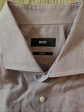 Hugo Boss Lavender Check Dress Shirt